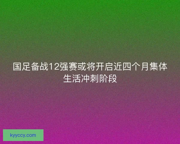 国足备战12强赛或将开启近四个月集体生活冲刺阶段